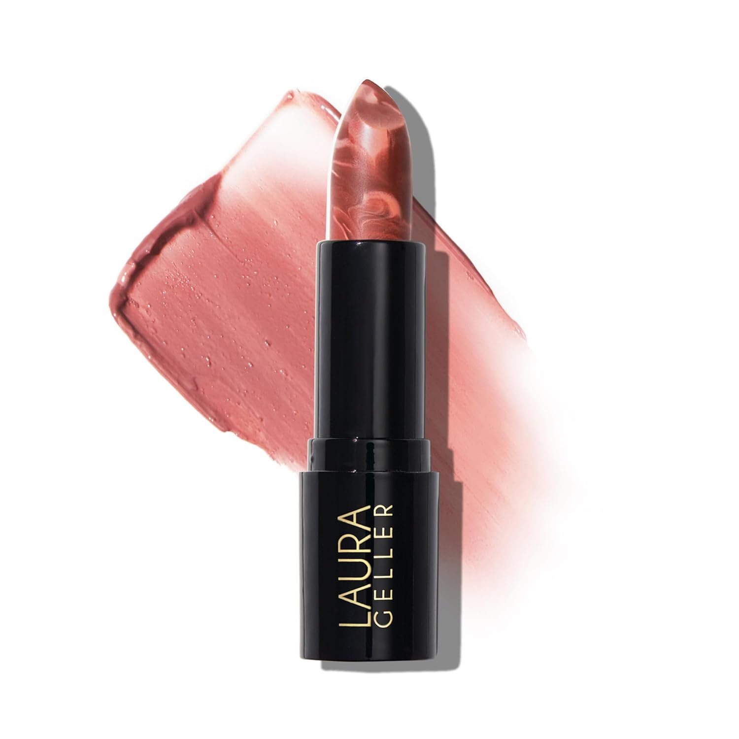 61H0PYxLL._SL1500_.jpg LAURA GELLER NEW YORK Italian Marble Sheer Lipstick - Honey Bun - Hydrating & Lightweight - Vitamin E & Caster Seed Oil - Cream Finish - Image 1