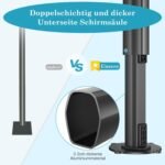 HOTIME10x10ft Large Cantilever Patio Umbrellas - Upgrade and Intensify - with 360 Rotation and 5 Angles Adjustment - Aluminum Offset Pool Umbrella Square Outdoor Umbrella for Patio Garden Deck Pool, Dark Blue - Image 4