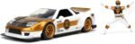 Jada Toys Power Rangers 1:24 2002 Honda NSX Type-R Japan Spec Die-cast Car with 2.75" White Ranger Figure, Toys for Kids and Adults - Image 4