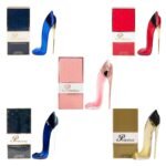 Princess Luxury High Heel Perfume Set, 2.9 oz Eau de Parfum each, 5 Piece Collection in Pink, Blue, Red, Black and Gold