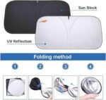 Custom Made Windscreen Sun Shade Compatible with Maserati MC20 Cielo 2024-2025,Sun Protection,Inner Foldable car Sunshade(Silver) - Image 5