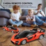 1:24 Scale Remote Control Car for McLaren Senna, 2.4GHz Model RC Cars, Electric Sport Racing Hobby Vehicle Gift for Adults, Kids, Boys, Girls - Orange - Image 4