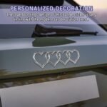 Love Heart Logo Rear Trunk Emblem, 3D Badge Decal Sticker, Car Replacement 3D Sticker, Universal Car Accessories Exterior Decoration Fit for Audi A3 A4 A5 A6 A8 TT R8 Q3 Q5 Q7 (Silver) - Image 4