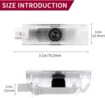 Never Fade Alfa Romeo Door Light Logo, Projection Ghost Shadow Welcome Puddle Light Compatible with Stelvio Mito Giulietta Giulia 147 159 Accessories (White) - Image 4