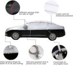 Hail Protector Car Cover for BMW M8 Competition Coupe, 5-Layer Thickened Cotton Car Cover, Windproof Dustproof UV Resistant, Protection for SUV and Sedan - Image 5