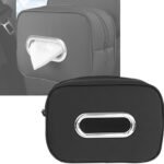 Car Tissue Holder for Back Seat for Acura NSX Type S 2022–2025, Auto Tissue Box Organizer for Seat Back, Center Console & Sun Visor for Car, SUV & Truck,A Black