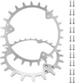 2Pcs Stainless Steel Robotic Lawnmower Spikes with 12pcs Screws for Husqvarna Automower 330/420/430X/435X/440/450X/435X AWD/550, Traction Improvement for Robot Lawnmower Wheel Size 252mm