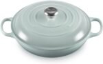 Le Creuset Enameled Cast Iron Signature Braiser, 3.5 qt., Sea Salt