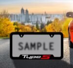 ACURA ZDX Type S License Plate Frame - UV Printed ON Plastic - Image 2