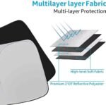 Custom Made Windscreen Sun Shade Compatible with Maserati MC20 Cielo 2024-2025,Sun Protection,Inner Foldable car Sunshade(Silver) - Image 3