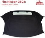 Sierra Auto Tops & Seats Convertible Top for 2004 to 2009 Nissan 350Z - Black, Cloth, Canvas - Soft Top with Heated Glass Window - Image 2