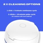 Ultrasonic Retainer Cleaner Machine with UV Lights for Invisalign, Aligner, Night Guard, Denture, Whitening Tray, Mouth Guard and Toothbrush Head - Dental Ultrasonic Cleaning Pod - Image 5