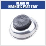 HORUSDY Magnetic Tray | 3-Piece | Round Magnetic Parts Tray | 3 Inch 4 Inch 6 Inch Magnetic Tray for Mechanic's | Stainless Steel - Image 6