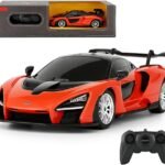 1:24 Scale Remote Control Car for McLaren Senna, 2.4GHz Model RC Cars, Electric Sport Racing Hobby Vehicle Gift for Adults, Kids, Boys, Girls - Orange