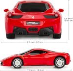 RASTAR Remote Control Car - 1/24 Scale Ferrari 458 Italia Model Toy Car - Red - Image 4