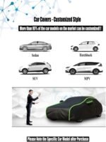 Car Cover Outdoor for Ferrari SF90 Stradale 2019-(471x197,2x118,6cm),Waterproof car Cover, Full car Cover, Breathable New Material, Side Zipper, Four Seasons - Image 5