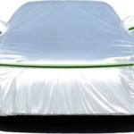 Waterproof Car Cover Compatible with Lexus LC500 LX470 LX570 LX600 LM300 LM350 LM500 Outdoor Plus Velvet Full Coverage Rain Sun Protection Protect Car Paint(Silver,LX 600 Ultra Luxury)