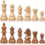 20" Extra Large Folding Chess Set - Walnut Wood Board & Weighted PVC Pieces - Portable Tournament Game for Adults, Travel, Gifts (Perfect for Beginners & Adults) - Image 7