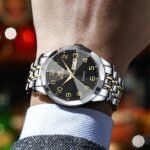 OLEVS Watch for Men Simple Business Dress Analog Stainless Steel Waterproof Luminous Date Easy Read Men Wrsit Watch - Image 7