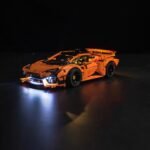 LED Light Kit Compatible with Lego Lamborghini Huracán Tecnica Orange 42196 (Lights Only, No Models), Creative Decor Light Compatible with Lego Lamborghini Huracán Tecnica Orange - Image 7