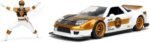 Jada Toys Power Rangers 1:24 2002 Honda NSX Type-R Japan Spec Die-cast Car with 2.75" White Ranger Figure, Toys for Kids and Adults - Image 5