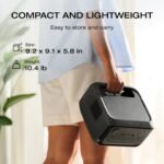 EF ECOFLOW Portable Power Station RIVER 3 Plus, 286Wh/12800mAh LiFePO4 Battery, 3 Up to 1200W AC Outlets, - Image 8