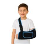 mosago kids arm sling, Lightweight & Breathable Medical Sling with Adjustable Shoulder Strap, Shoulder Mesh Immobilizer Slings for Elbow Injury/Torn Rotator Cuff/Wrist Injury/Surgery, Right or Left
