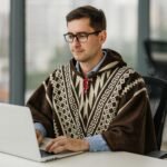“Alpaca Wool Poncho for Men – Clint Eastwood – Alpaca Poncho – Handmade Product – Cowboy Serape Poncho – Comfortable” - Image 2
