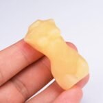2.1 Inch Yellow Jade Female Model Sculpture Crystal Statue Goddess Figurines,Hand-Carved Body Shaped Decor Healing Crystal, Aphrodite Decor,Home Office Decoration Christmas Meditation Yoga Gifts - Image 3