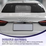 Love Heart Logo Rear Trunk Emblem, 3D Badge Decal Sticker, Car Replacement 3D Sticker, Universal Car Accessories Exterior Decoration Fit for Audi A3 A4 A5 A6 A8 TT R8 Q3 Q5 Q7 (Silver) - Image 5