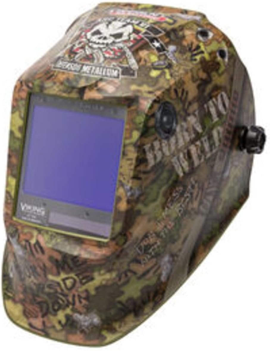 61rTLP3a4hL._AC_SL1500_.jpg Lincoln Electric K3616-4 Viking 3350 Auto Darkening Welding Helmet, Born to Weld - Image 1