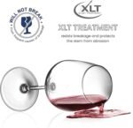Bormioli Rocco 18oz Red Wine Glasses, Crystal Clear Star Glass, Laser Cut Rim For Wine Tasting, Elegant Party Drinking Glassware, Restaurant Quality (Set of 4) - Image 7