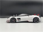 1 18 for Pagani Huayra BC Roadster BC Convertible Edition Simulation Alloy Full Open Car Model Ornament(White) - Image 3