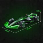 CaDA C64010W Kick Sauber F1 Team C44 Racing Building Set,MOC 1:8 F1 Building Block Car,Formula 1 Championship Super Car Model for Adults (2553pcs) - Image 7