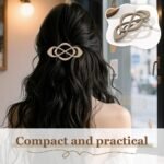 4 Pack Vintage French Barrette Hair Clips, 2026 New Hair Clip Accessories for Women, Strong Hold No Slip Styling (Style A) - Image 7