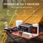 EF ECOFLOW Portable Power Station RIVER 3 Plus, 286Wh/12800mAh LiFePO4 Battery, 3 Up to 1200W AC Outlets, - Image 9