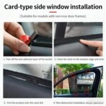 Car Side Window Sunshades for Lexus LX 570/600/FSport/600 Ultra Luxury 2022-2025-pr,Magnetic & Clip-on Breathable Mesh UV Protection Sunshades,Privacy & Heat Insulation for Travel Camping - Image 8