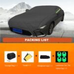 Car Cover for Bentley Bentayga EWB 2022-2023, Waterproof Car Tarpaulin Windshield Cover, Outdoor Windproof, Rainproof, Snowproof, Uv, Hail and Heat Insulation - Image 2