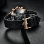 Pagani Design Men's Quartz Watch Simple Style High Precision Chronograph Waterproof Ceramic Bezel Stainless Steel Chain - Image 3