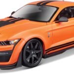 Maisto - 1/18 Scale Model Compatible with Mustang Shelby GT500 2020 (Orange)