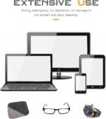 Car Screen Cleaner,Touch Screen Cleaner for Car,Car Accessories Car Screen Wipes,Foldable Car Screen Cleaner Cloth,Square Microfiber Auto Screen Cleaning Pad,Fit for Car Dashboard LCD Display - Image 5