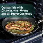 HexClad Hybrid Nonstick 14-Piece Cookware Set, 8", 10", and 12" Pans with Lids, 2, 3, and 8Qt Pots with Lids, and 2 Silicone Trivets, Stay-Cool Handles, Dishwasher and Oven-Safe, Induction Ready - Image 5