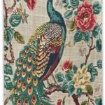 MaSiledy Tapestry Chinoiserie Peacock And Flowers Aesthetic Bedroom Tapestries Chinoiserie Asian Farmhouse Tapestry As Wall Art Wall Hanging for Dorm Living Room Landscape 40"x60"