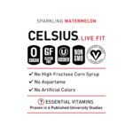 CELSIUS Sparkling Watermelon, Functional Essential Energy Drink 12 Fl Oz (Pack of 12) - Image 4