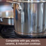All-Clad Copper Core 5-Ply Stainless Steel Cookware Set 10 Piece Induction Oven Broiler Safe 600F Pots and Pans Silver - Image 4