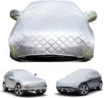 Hail Protector Car Cover for BMW M8 Competition Coupe, 5-Layer Thickened Cotton Car Cover, Windproof Dustproof UV Resistant, Protection for SUV and Sedan