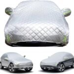 Hail Protector Car Cover for BMW M8 Competition Coupe, 5-Layer Thickened Cotton Car Cover, Windproof Dustproof UV Resistant, Protection for SUV and Sedan