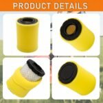 Z355E Z335E Air Filter Tune Up Kit Compatible with John Deere Mowers - Fits Z345R, Z345M, Z355R, Z225, E120, Z235, Z335, Z345, Z355, LT150 with 17.5hp-21hp Engines - Image 3
