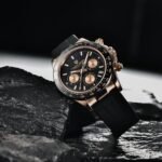 Pagani Design Men's Quartz Watch Simple Style High Precision Chronograph Waterproof Ceramic Bezel Stainless Steel Chain - Image 5