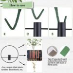 GREENTIME 4 Pcs Hanging Planters with 15in Artificial Eucalyptus Plants for Indoor Outdoor Home Bathroom Living Room Wall Decor (Black, Circle) - Image 3